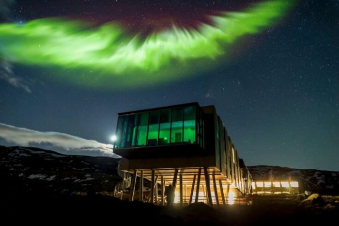Eco-resort in Iceland with Northern Lights experience