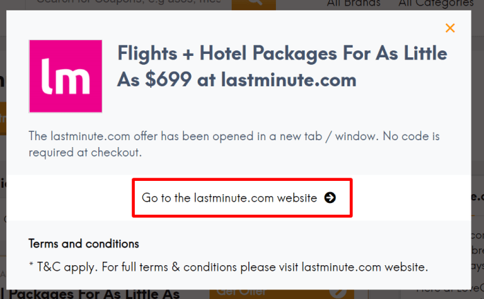 Hotel last minute deals