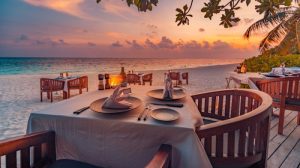 Beach resort with all-inclusive meals