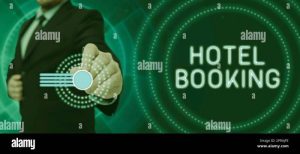 Text sign showing Hotel Booking. Conceptual photo Online Reservations ...