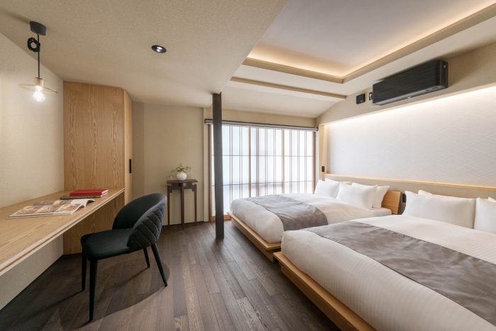 Capsule hotel in Kyoto near Gion district