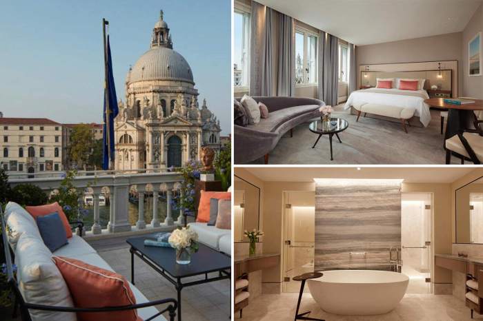 Romantic hotel in Venice with canal view