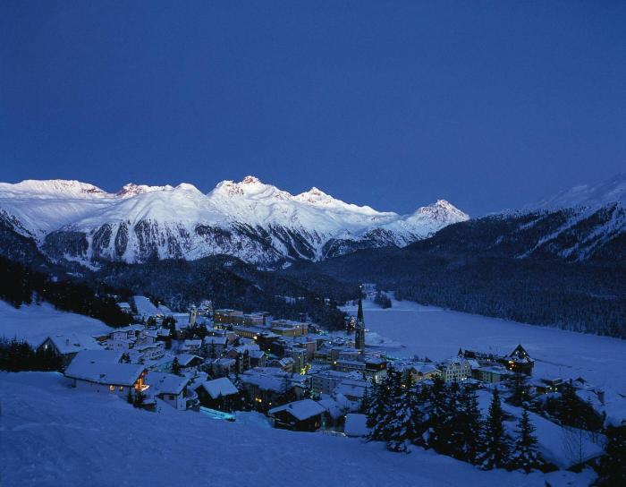Luxury ski resort in St. Moritz