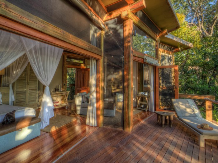 Safari camp in Okavango Delta with wildlife tours