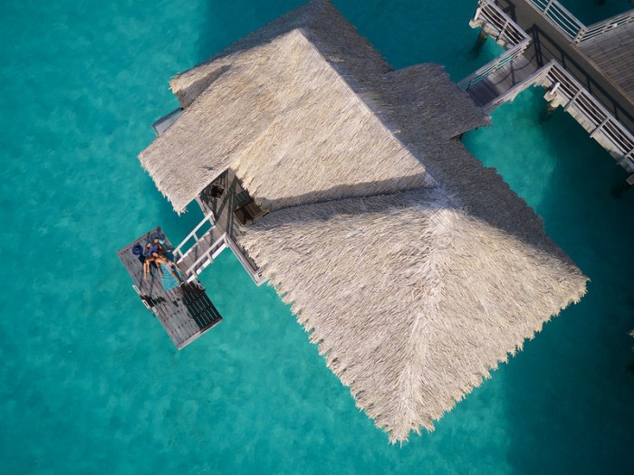 Romantic overwater villa in Bora Bora