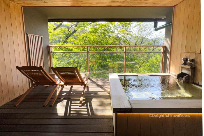 Luxury ryokan in Hakone with private onsen