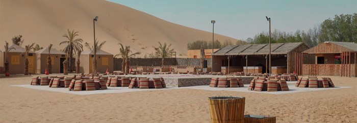 Luxury desert resort in Abu Dhabi with dune safari