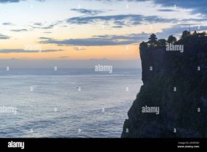 Cliffside hotel in Uluwatu with ocean sunset view