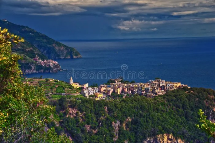 Cinque Terre Views from Hiking Trails of Seaside Villages on the ...