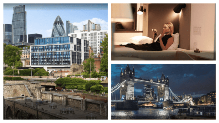 Hotel with rooftop cinema in London