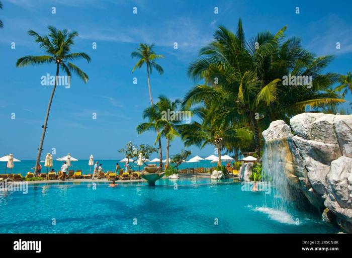 Swimming pool of the Centara Resort, Krabi, Thailand Stock Photo - Alamy