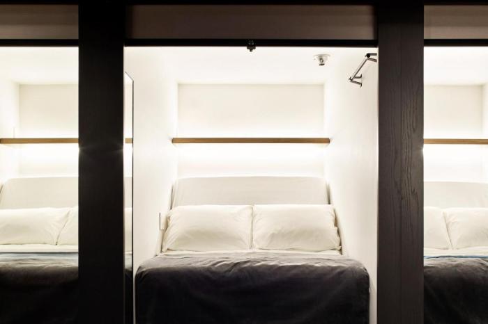 Capsule hotel in Kyoto near Gion district